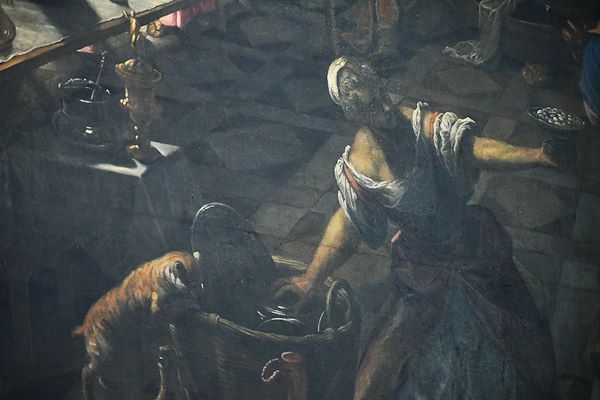 Isola di San Giorgio Maggiore - Particolare de L'ultima cena di Tintoretto